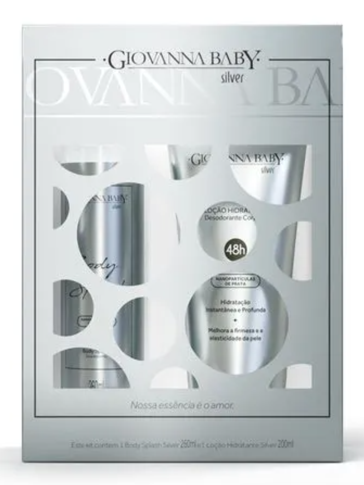 Kit Silver Body Splah e Loçao Hidratante Giovanna Baby